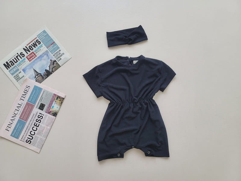 Moran - Korean Baby Fashion - #onlinebabyshop - Cool Pleats Body Suit Set - 2