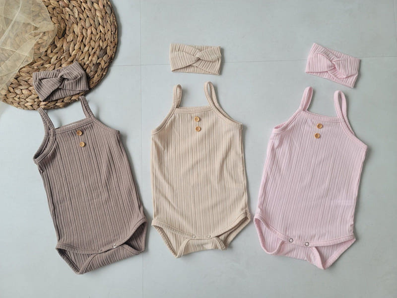 Moran - Korean Baby Fashion - #smilingbaby - Easy ST Button Body Suit Set