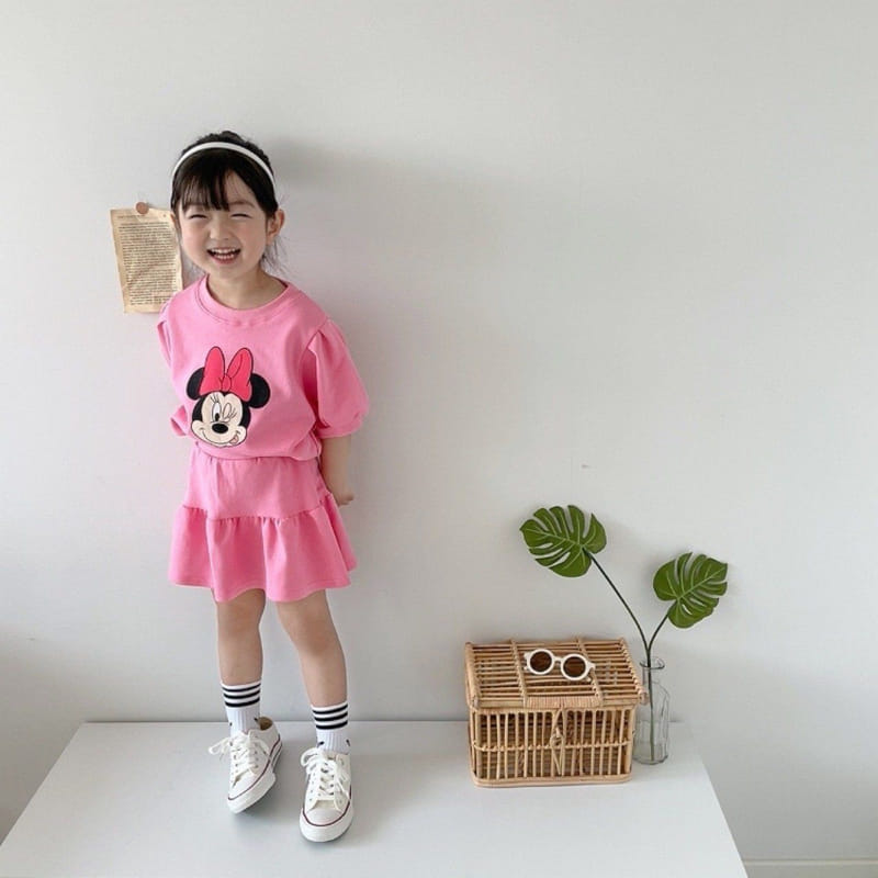 Moran - Korean Children Fashion - #childofig - Best Friend Pink Top  Bottom Set - 11