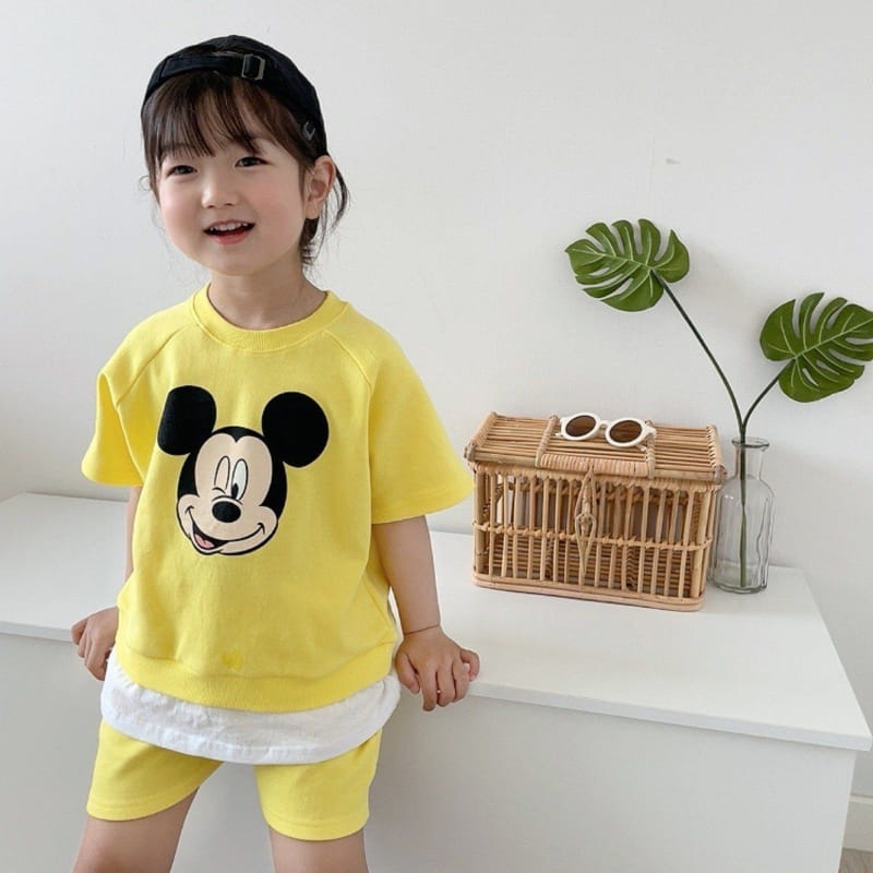 Moran - Korean Children Fashion - #childofig - Best Friend Yellow Top  Bottom Set - 10