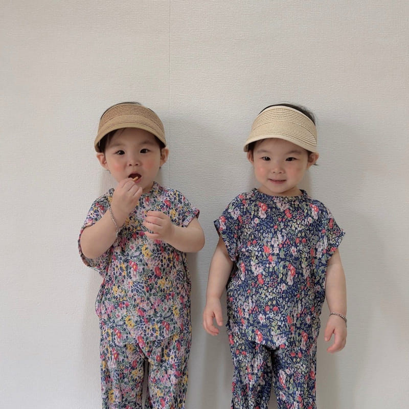 Moran - Korean Children Fashion - #childrensboutique - Monble Pleats Top Bottom Set - 11