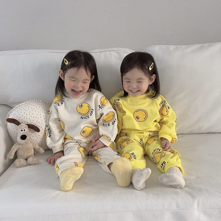 Moran - Korean Children Fashion - #designkidswear - Nice Day Top Bottom Set - 7