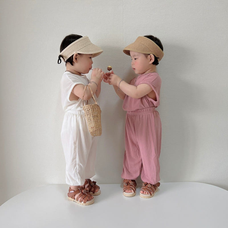 Moran - Korean Children Fashion - #kidsshorts - Laon Pleats Top Bottom Set - 8