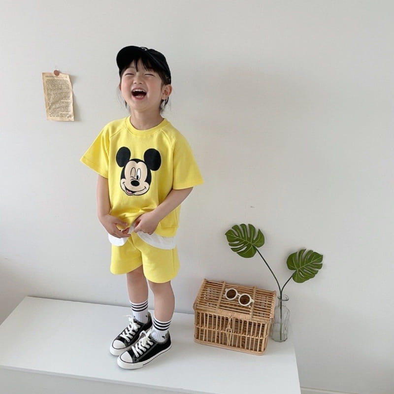 Moran - Korean Children Fashion - #littlefashionista - Best Friend Yellow Top  Bottom Set - 3
