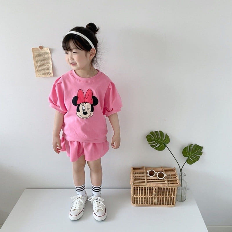 Moran - Korean Children Fashion - #stylishchildhood - Best Friend Pink Top  Bottom Set - 10
