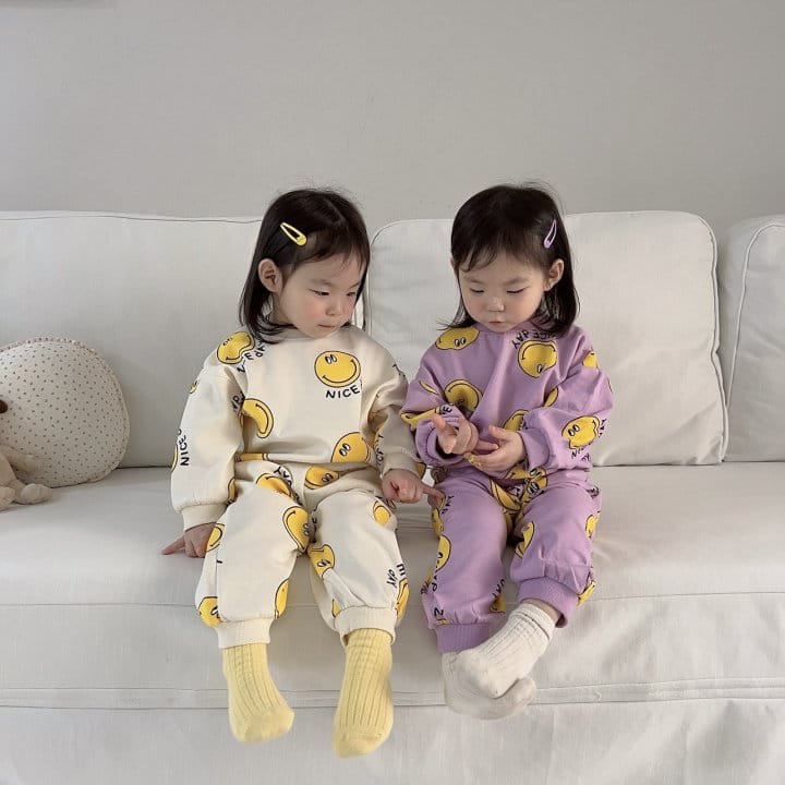 Moran - Korean Children Fashion - #todddlerfashion - Nice Day Top Bottom Set - 2