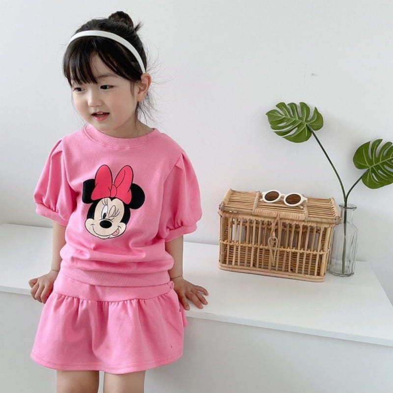 Moran - Korean Children Fashion - #todddlerfashion - Best Friend Pink Top  Bottom Set - 8