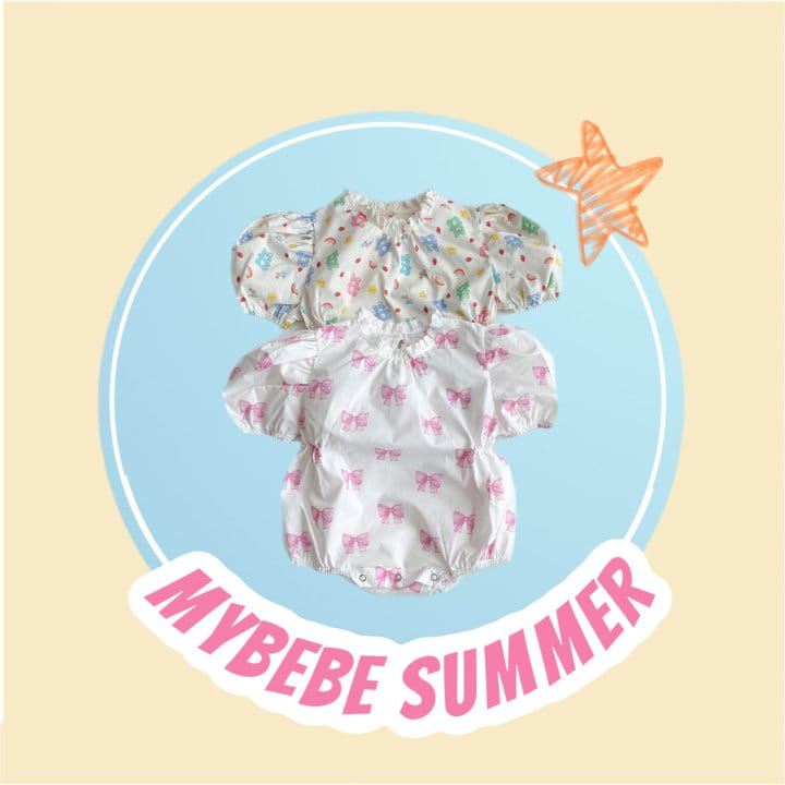 My Bebe - Korean Baby Fashion - #babyboutique - Berry Picnic Body Suit
