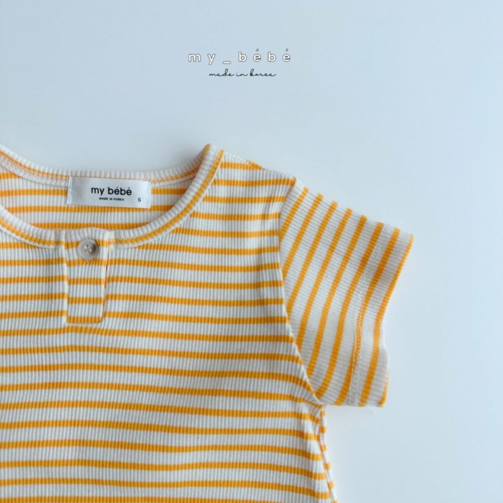 My Bebe - Korean Baby Fashion - #babyfashion - Tight Body Suit With Hair Band - 6