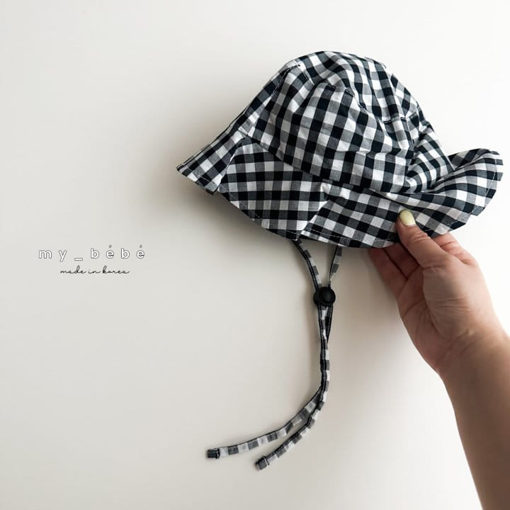 My Bebe - Korean Baby Fashion - #babywear - Check Bucket Hat - 4