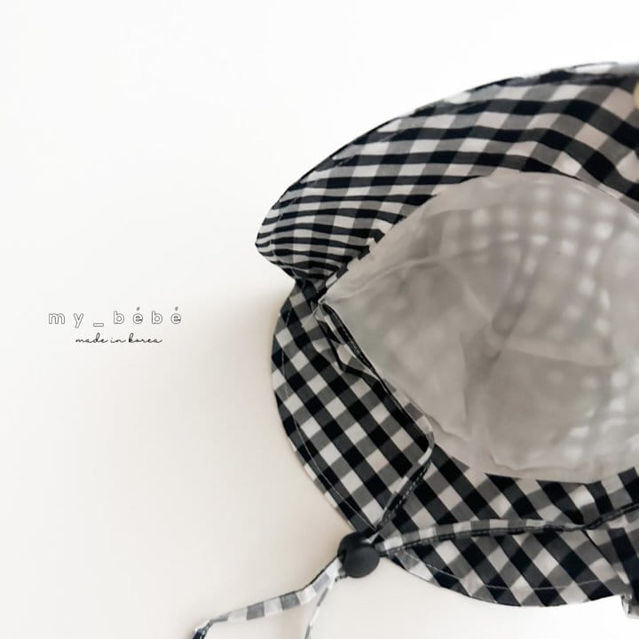 My Bebe - Korean Baby Fashion - #onlinebabyshop - Check Bucket Hat - 5