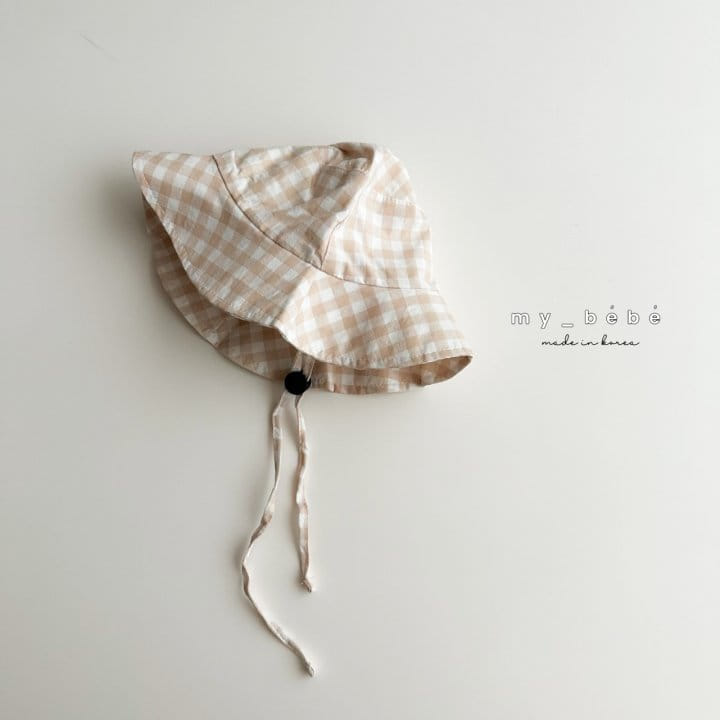 My Bebe - Korean Baby Fashion - #smilingbaby - Check Bucket Hat - 6