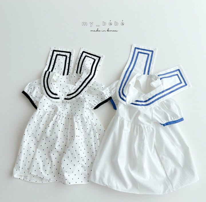 My Bebe - Korean Children Fashion - #childofig - Sailor Marine One-Piece - 5