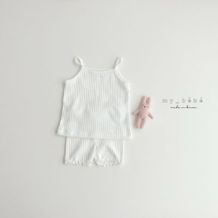 My Bebe - Korean Children Fashion - #childrensboutique - Butter Sleeveless Easy Wear - 9