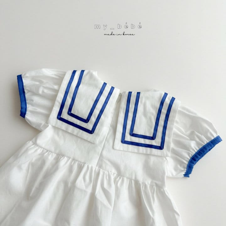 My Bebe - Korean Children Fashion - #fashionkids - Sailor Marine One-Piece - 9