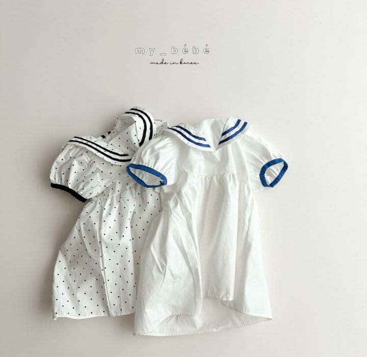 My Bebe - Korean Children Fashion - #minifashionista - Sailor Marine One-Piece - 2