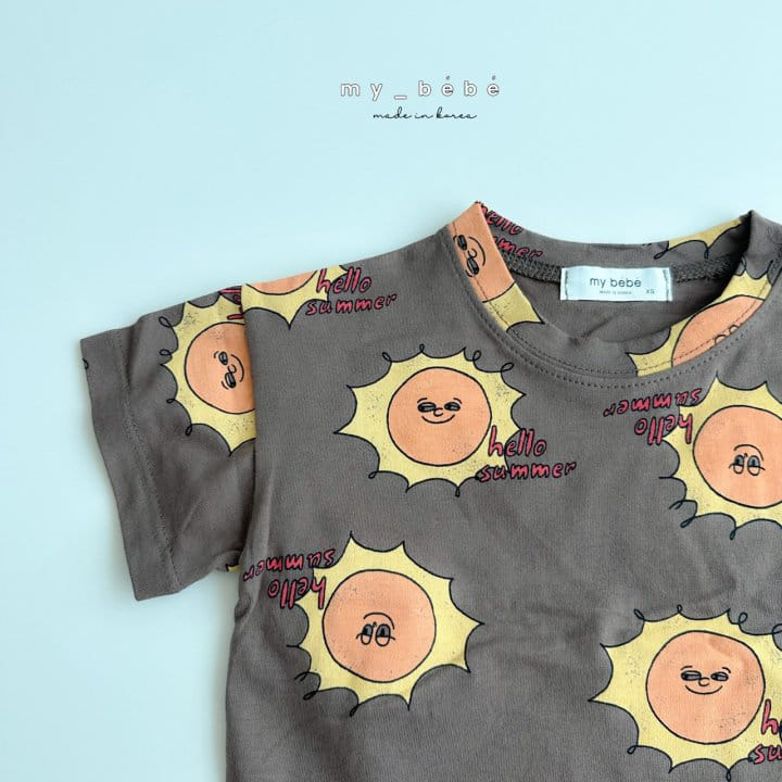 My Bebe - Korean Children Fashion - #prettylittlegirls - Natural Short Sleeve Tee - 7