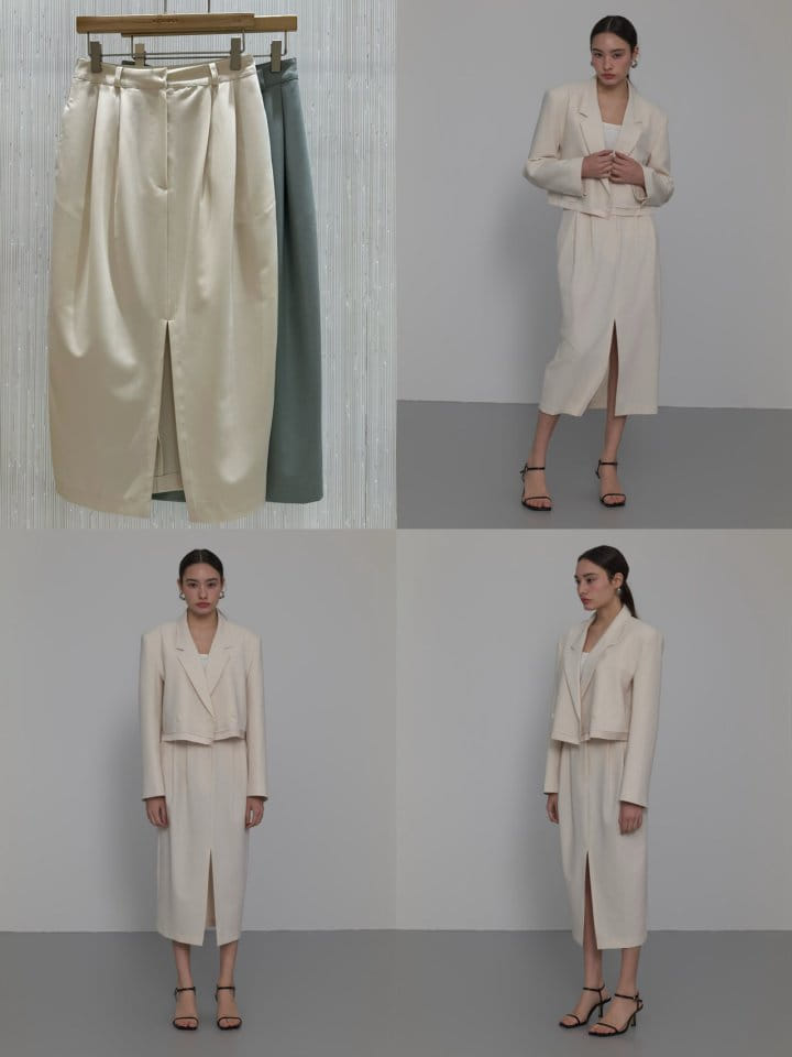 Neroli36 - Korean Women Fashion - #momslook - H Lime Skirt - 5