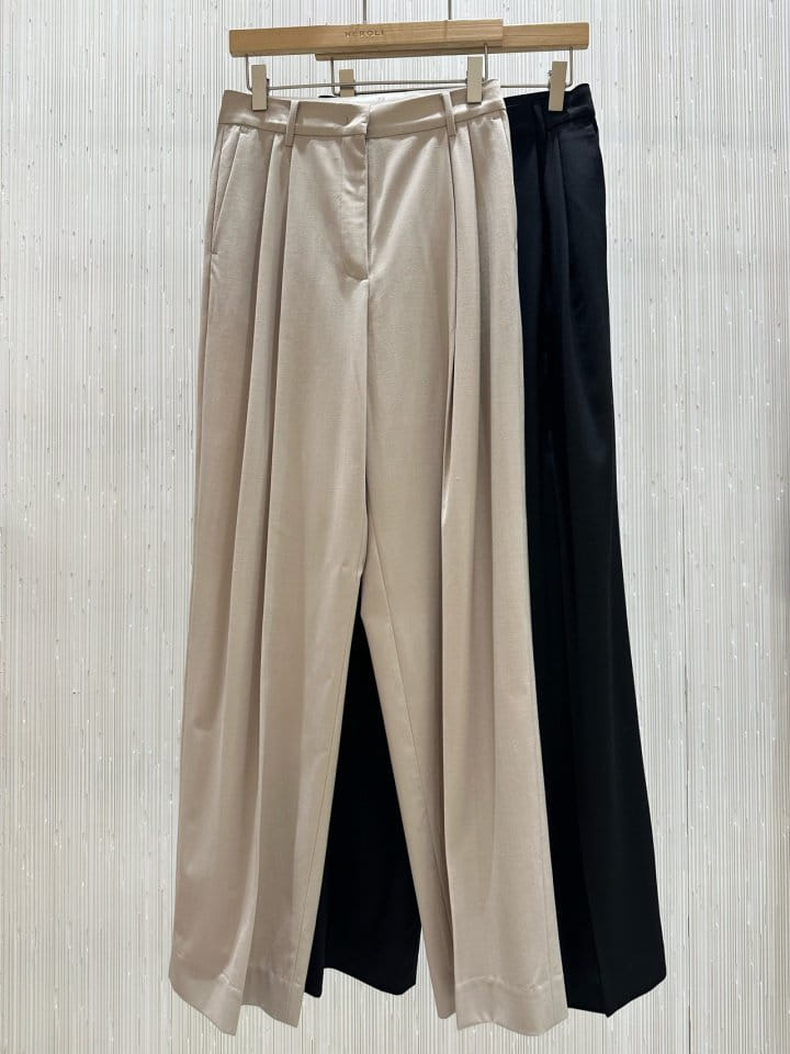 Neroli36 - Korean Women Fashion - #momslook - M Classic Wrinkle Pants