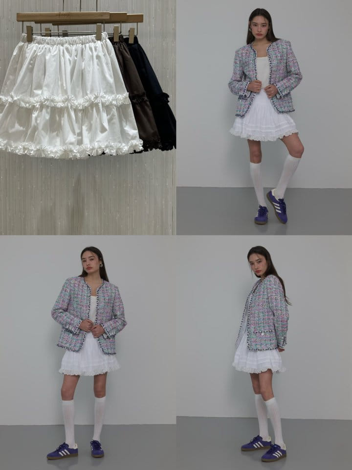 Neroli36 - Korean Women Fashion - #womensfashion - H Frill Kan Kan Skirt - 4