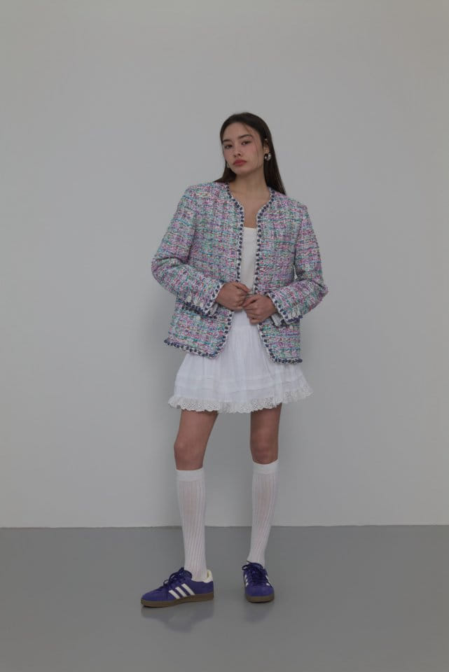 Neroli36 - Korean Women Fashion - #momslook - M Bead Tweed Jacket - 6