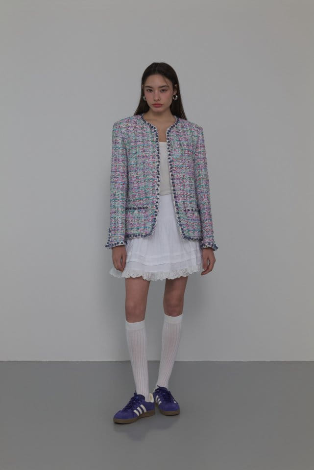 Neroli36 - Korean Women Fashion - #momslook - M Bead Tweed Jacket - 8