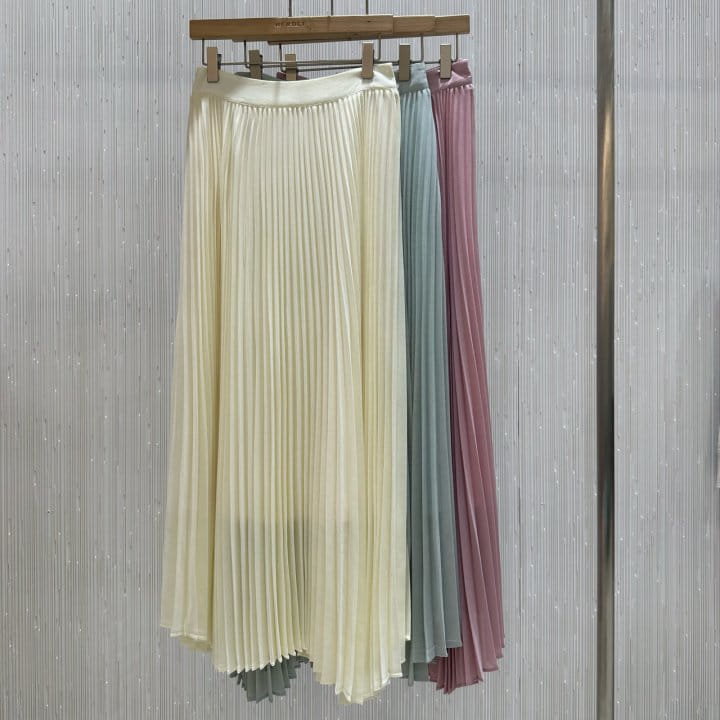 Neroli36 - Korean Women Fashion - #momslook - M Maxi Wrinkle Skirt - 5