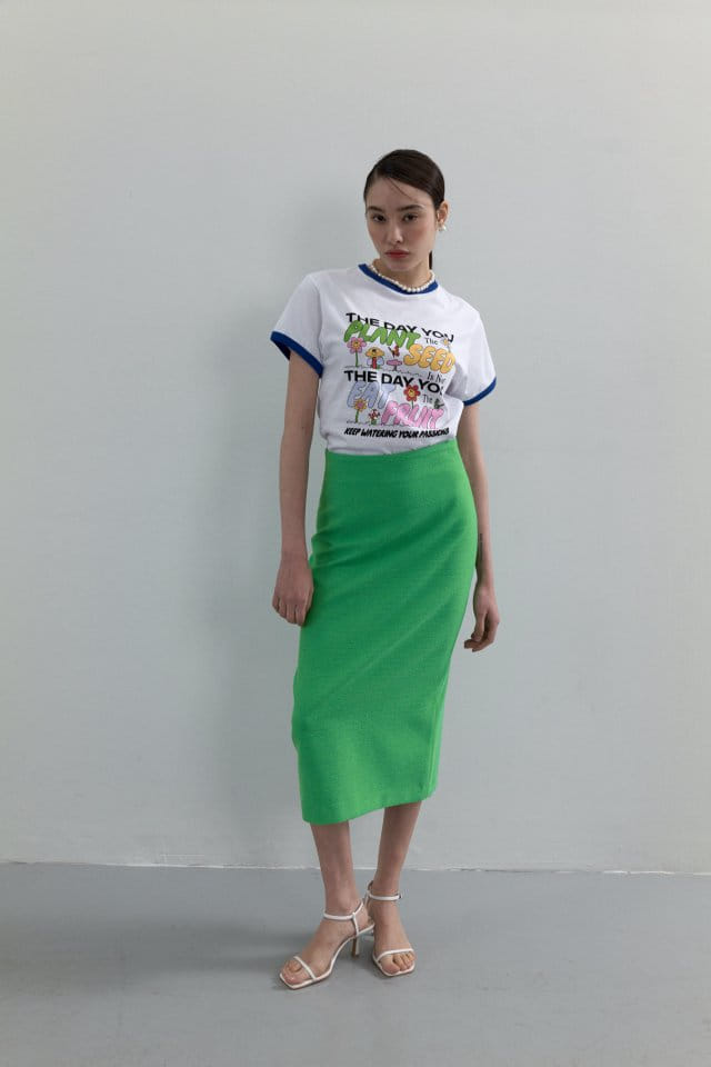 Neroli36 - Korean Women Fashion - #momslook - H Day Tee - 7