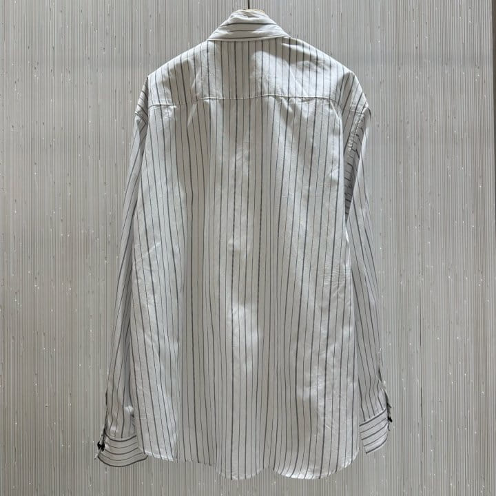 Neroli36 - Korean Women Fashion - #restrostyle - M Double ST Box Shirt - 2