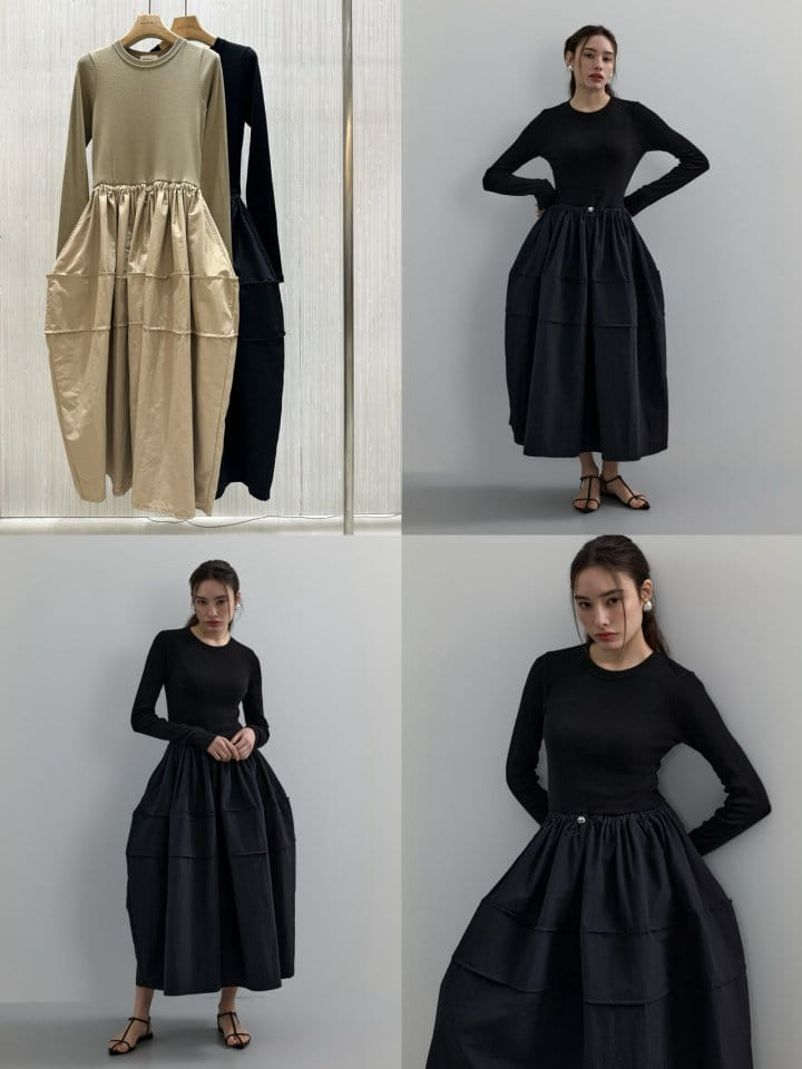 Neroli36 - Korean Women Fashion - #shopsmall - H Mix Two One-Piece - 4