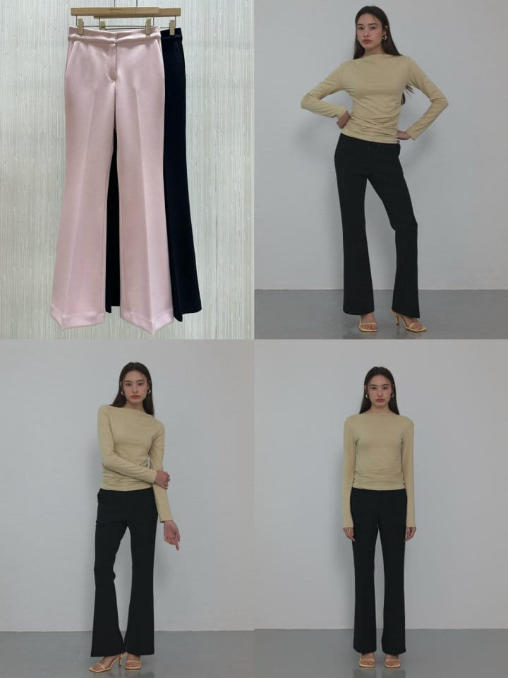 Neroli36 - Korean Women Fashion - #momslook - Lucy Boots Cut Pants - 4