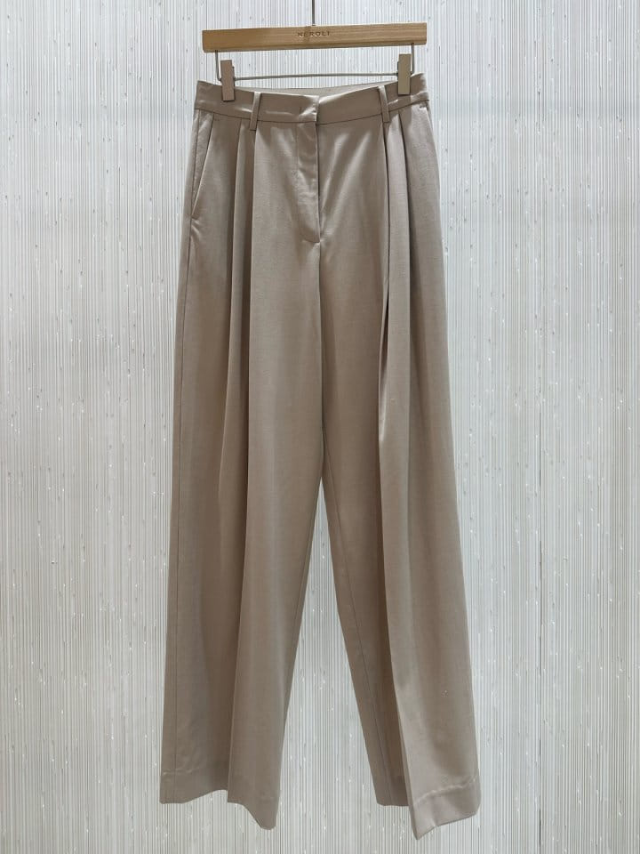 Neroli36 - Korean Women Fashion - #womensfashion - M Classic Wrinkle Pants - 2
