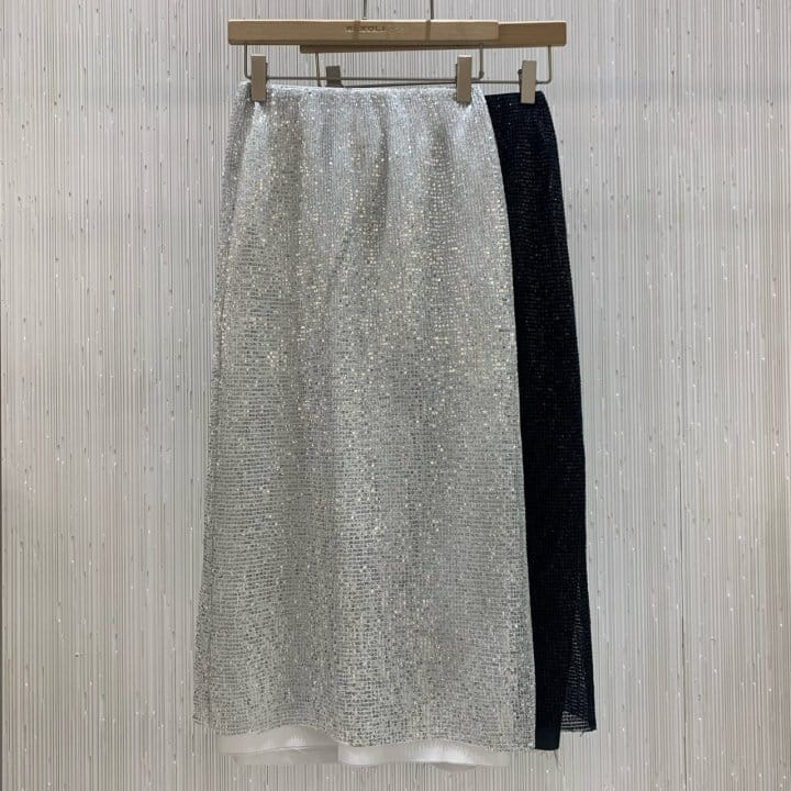 Neroli36 - Korean Women Fashion - #womensfashion - Wrinkle Spangle Skirt