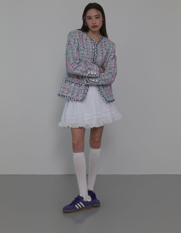 Neroli36 - Korean Women Fashion - #womensfashion - M Bead Tweed Jacket
