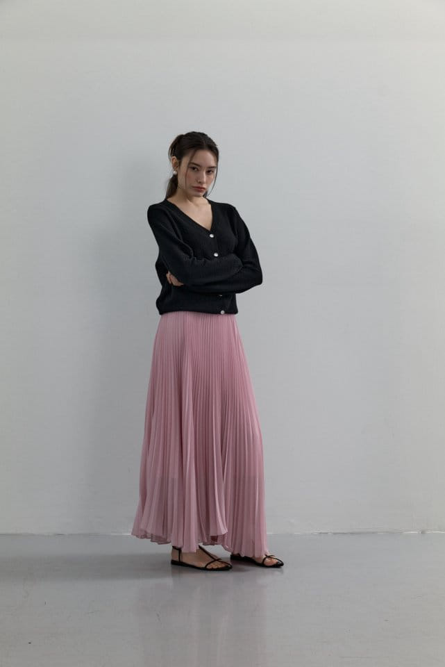 Neroli36 - Korean Women Fashion - #womensfashion - M Maxi Wrinkle Skirt - 2