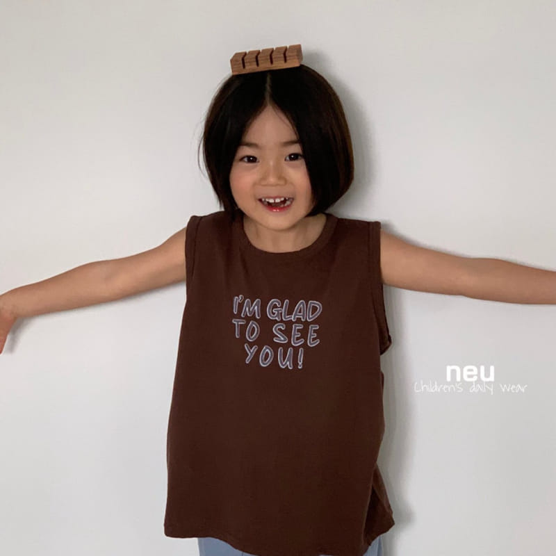 Neu - Korean Children Fashion - #Kfashion4kids - See You Sleeveless Tee - 7