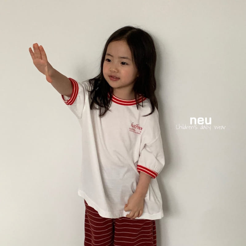 Neu - Korean Children Fashion - #discoveringself - Half Moon Tee - 7