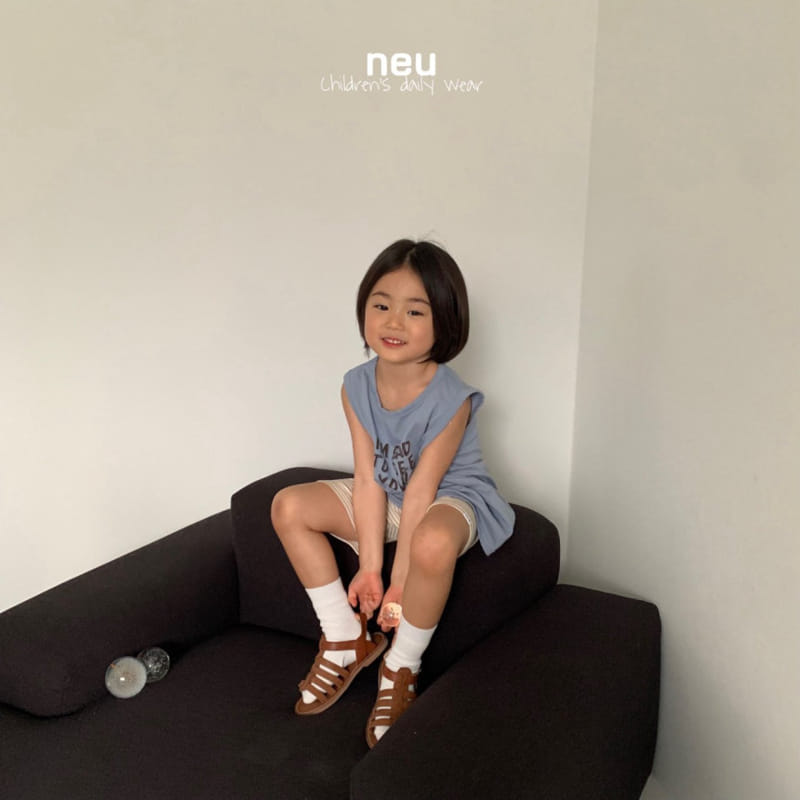 Neu - Korean Children Fashion - #kidzfashiontrend - See You Sleeveless Tee - 6