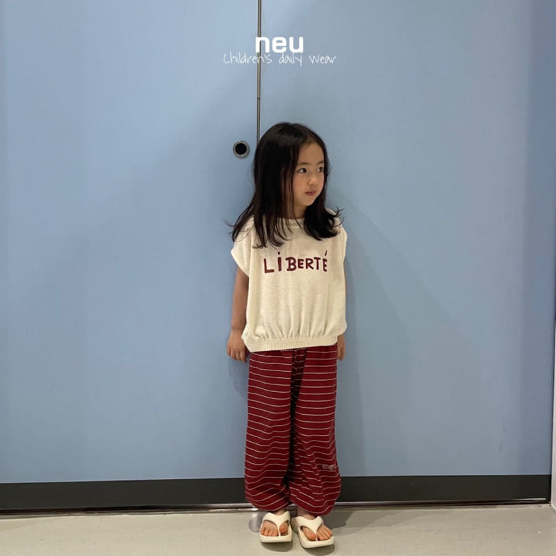 Neu - Korean Children Fashion - #littlefashionista - Terry Layered Sleeveless Tee - 7