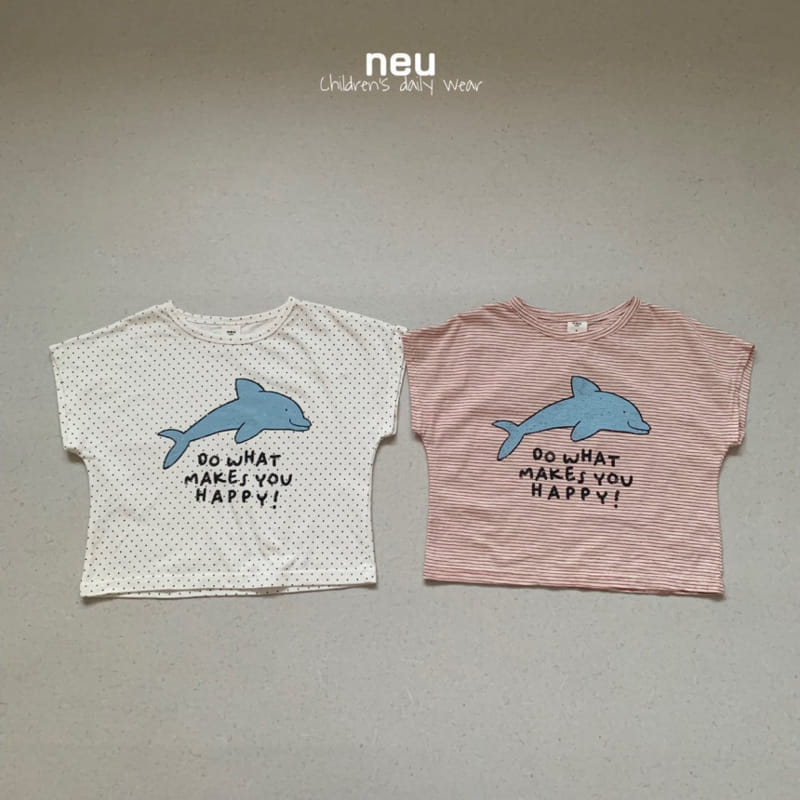 Neu - Korean Children Fashion - #prettylittlegirls - Dolphin Tee