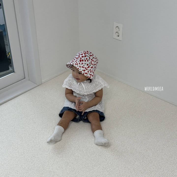 New World - Korean Baby Fashion - #babyfever - Cherry Bucket Bonnet - 2
