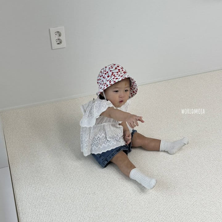 New World - Korean Baby Fashion - #babygirlfashion - Cherry Bucket Bonnet - 3
