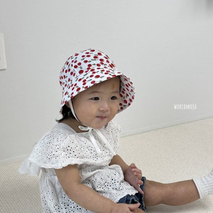 New World - Korean Baby Fashion - #babyoninstagram - Cherry Bucket Bonnet - 5