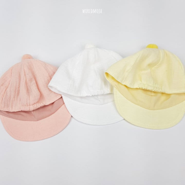 New World - Korean Baby Fashion - #babyootd - Bebe Pom Pom Bear Button Yamche Hat - 3