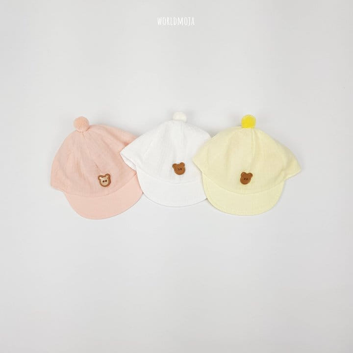 New World - Korean Baby Fashion - #babyootd - Bebe Pom Pom Bear Button Yamche Hat - 4