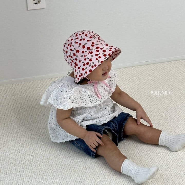 New World - Korean Baby Fashion - #babyoutfit - Cherry Bucket Bonnet - 7