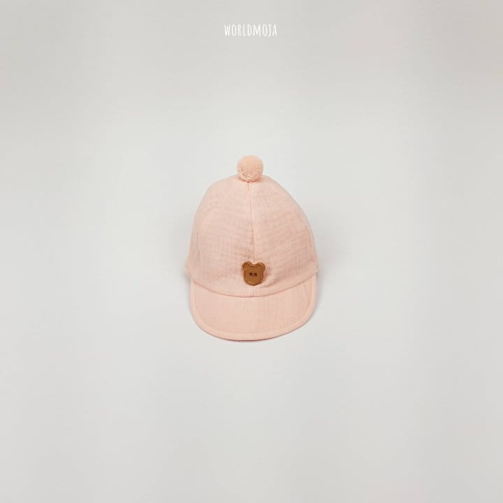 New World - Korean Baby Fashion - #onlinebabyboutique - Bebe Pom Pom Bear Button Yamche Hat - 7