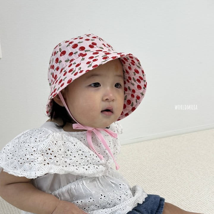 New World - Korean Baby Fashion - #onlinebabyboutique - Cherry Bucket Bonnet - 10