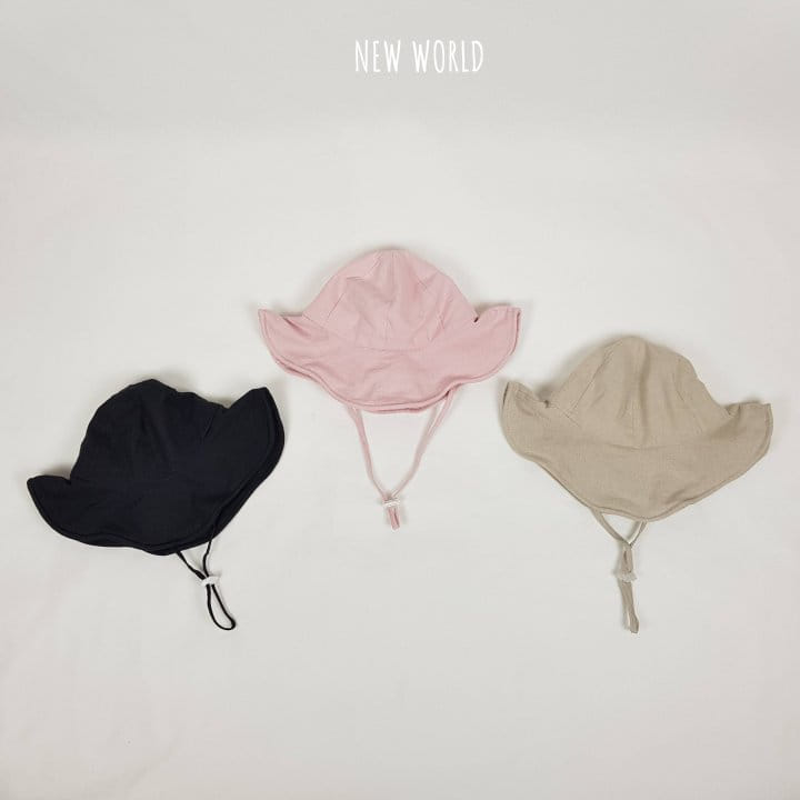 New World - Korean Baby Fashion - #onlinebabyboutique - Linen Hoolra Hat