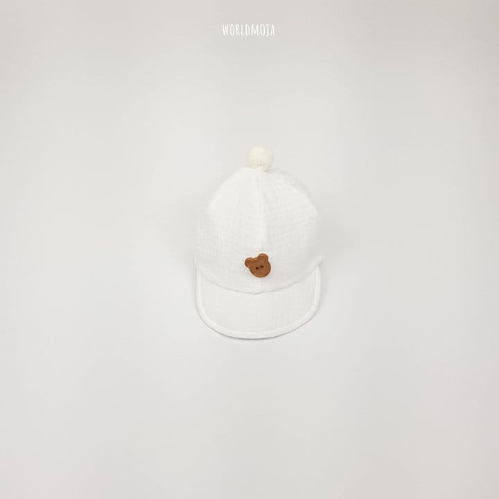 New World - Korean Baby Fashion - #onlinebabyshop - Bebe Pom Pom Bear Button Yamche Hat - 8